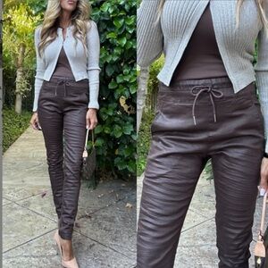 BEVY FLOG NWT Shely Brown Plaid Ankle Pants Size 25 Original Price: $209